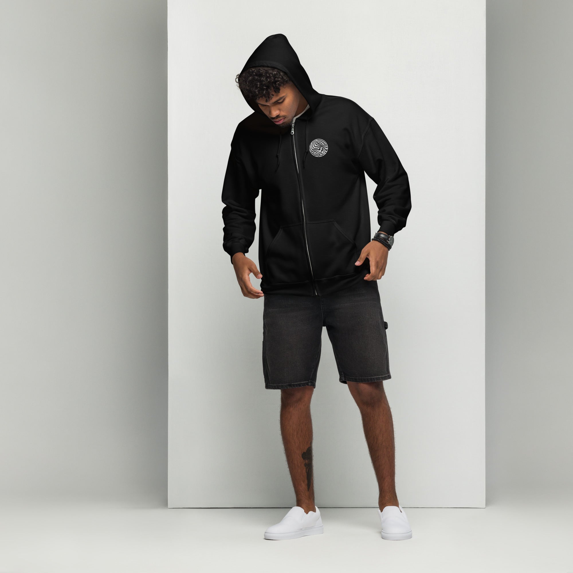 Wobz Logo Unisex Zip Hoodie